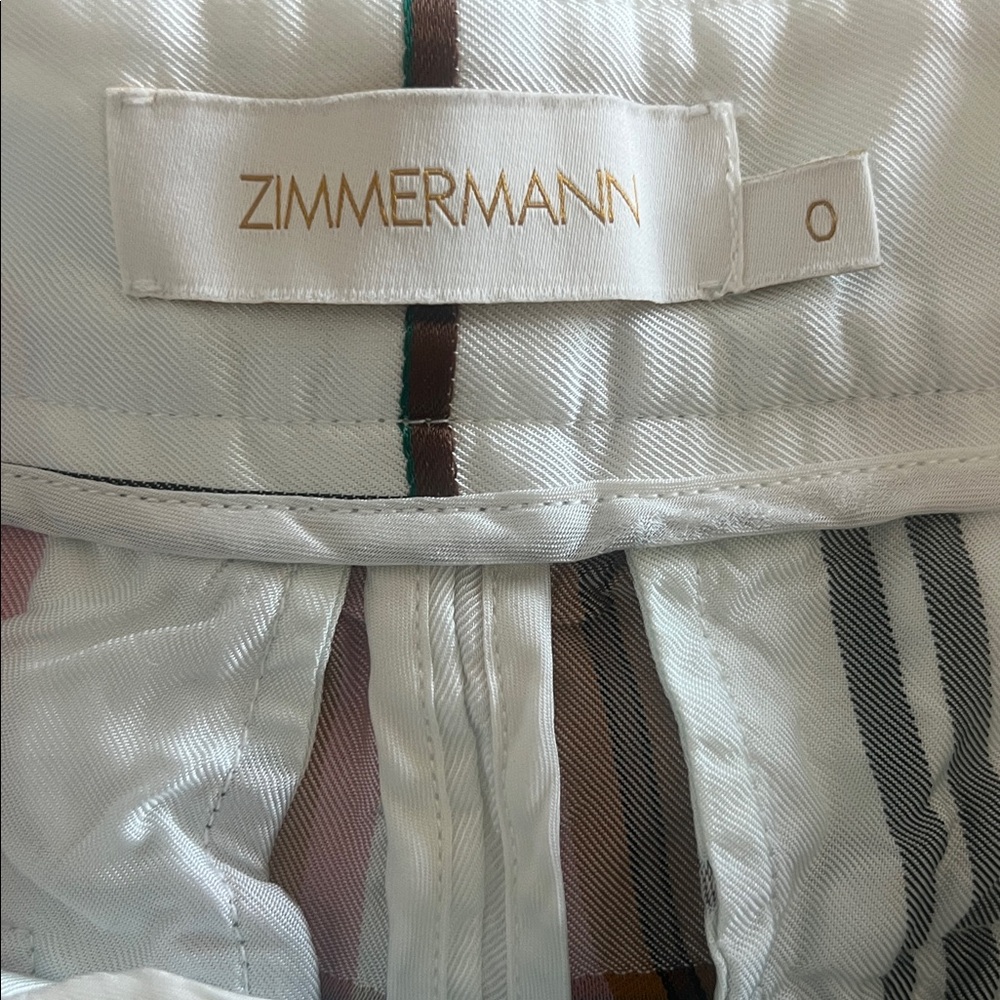 Zimmerman Dancer Wide Leg Checkered Pants Size 0 - Picture 7 of 10